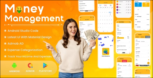 Money Management System | Budget Planner | Expense Manager | Admob Ads | Android